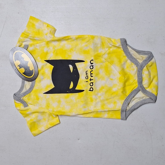 NEW! Baby Boys' 3 Pack Batman Bodysuit Set Bundle - Hero - Picture 3 of 13